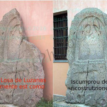 La stele trovata ad Ozieri in località “Luzzanas”